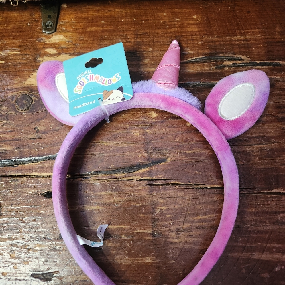SQUISHMALLOWS Pink and Purple Unicorn Headband